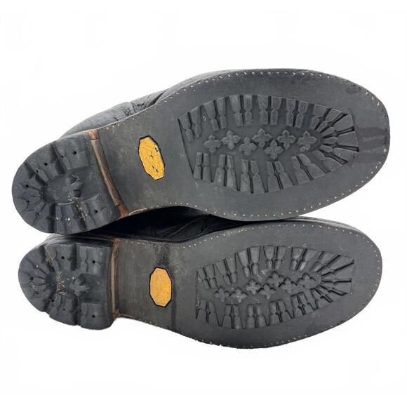 Wesco Lineman/Motorcycle Boots 12E Beautiful Worn/Used 16i - Picture 6 of 9